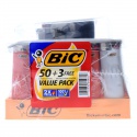 full size big bic cigarette lighters multi purpose assorted color flin - product's photo